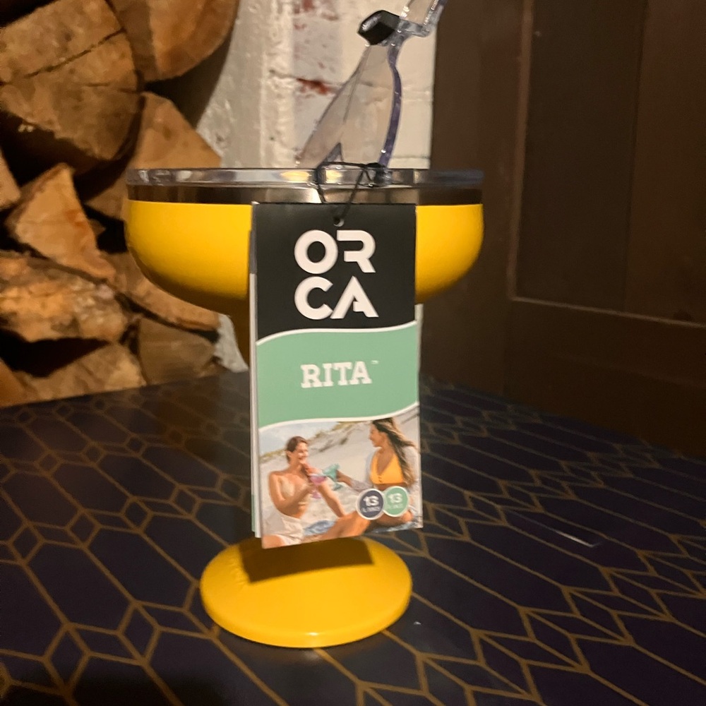 Orca Yellow Margarita Travel Glass